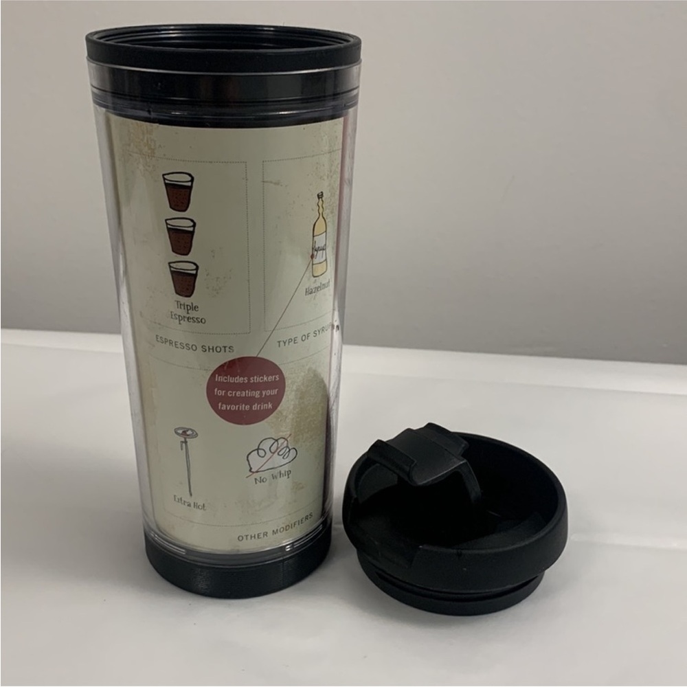 STARBUCKS Make Your Own Drink Tumbler 16oz/.47L includes 4 sheets of stickers - Picture 8 of 14